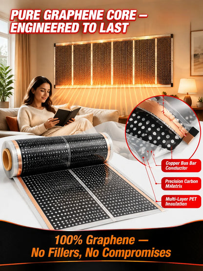 【Heats Up in 3 Seconds】German High-Tech Graphene Wall Heater