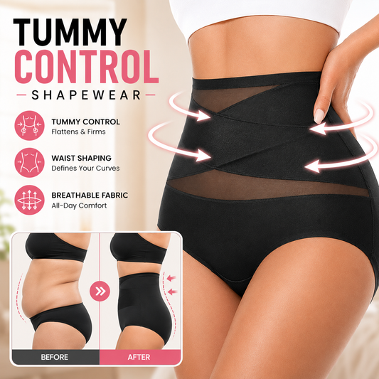 【⏰BUY 1 GET 2 FREE⏰】2026 Plus Size High-Waisted Tummy Control Underwear