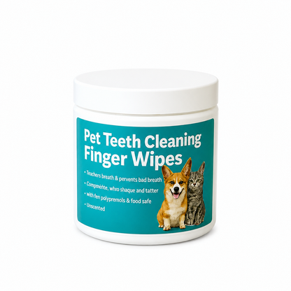 Natural Pet Dental Finger Wipes
