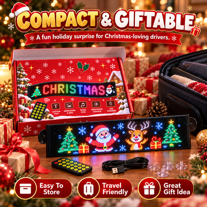 Animated Christmas LED Car Window Display – Make Every Drive Festive