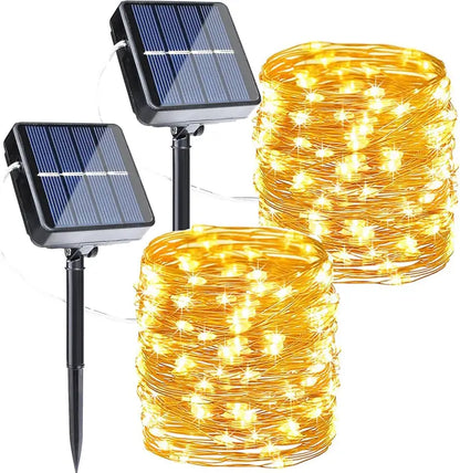 🎁Solar Outdoor String Lights – 72FT 200 LED Fairy Lights with 8 Modes