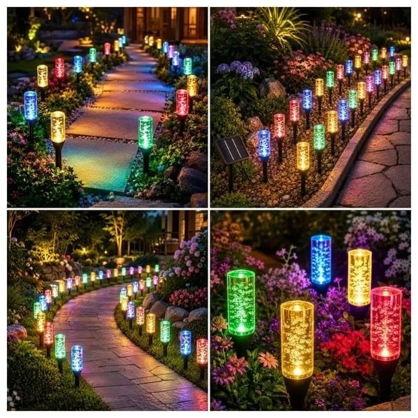 Solar Crystal Bubble Pathway Lights – Make Your Garden Glow