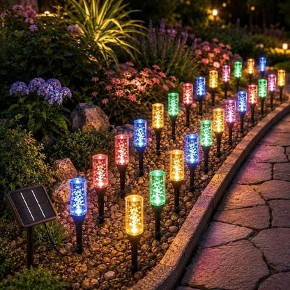 Solar Crystal Bubble Pathway Lights – Make Your Garden Glow