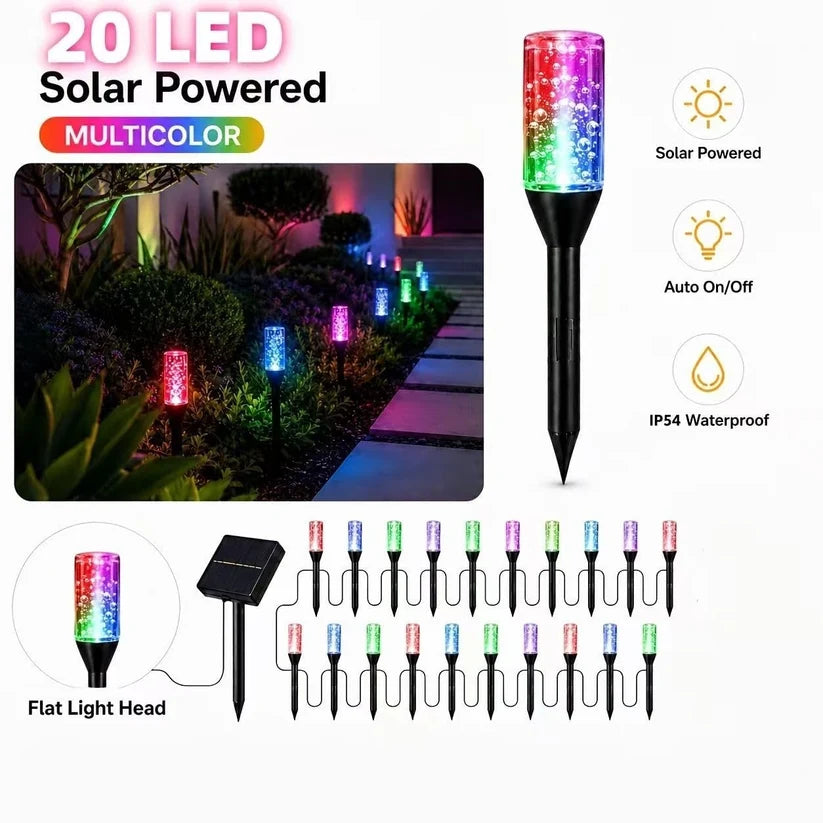 Solar Crystal Bubble Pathway Lights – Make Your Garden Glow