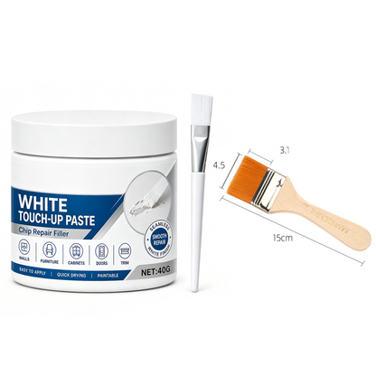 White Furniture Touch-Up Paste with Brush