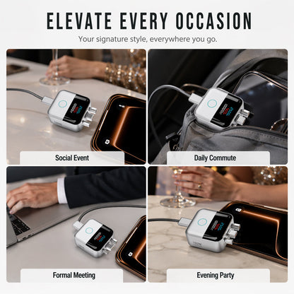 Smart USB-C Overcharge & Surge Shield (Live LED Wattage Monitor)