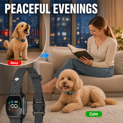 🐶 No-Shock Anti-Bark Collar with Beep and Vibration