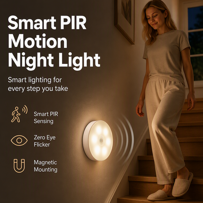🌙Wireless Motion Sensor Night Light – Hands-Free Glow Anywhere ✨