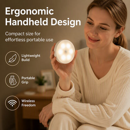 🌙Wireless Motion Sensor Night Light – Hands-Free Glow Anywhere ✨