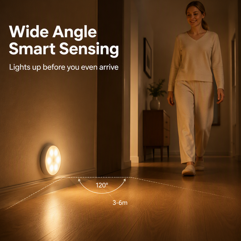 🌙Wireless Motion Sensor Night Light – Hands-Free Glow Anywhere ✨