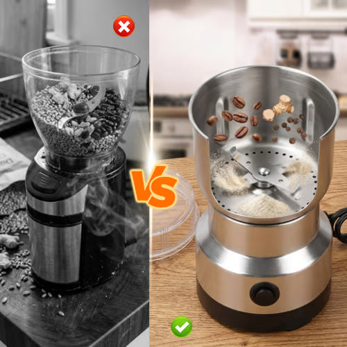 🌿 Stainless Steel Dry Ingredient Grinder ✨ Spices, Grains & Coffee