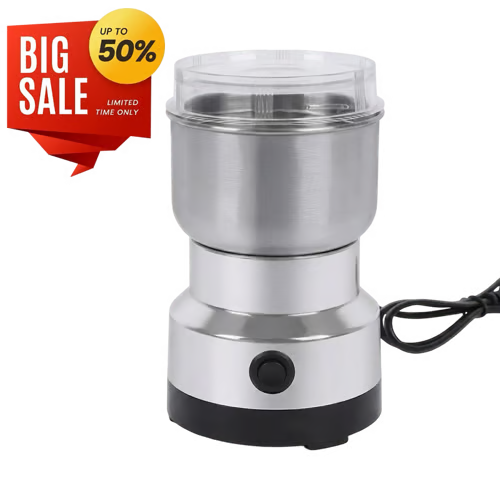 🌿 Stainless Steel Dry Ingredient Grinder ✨ Spices, Grains & Coffee
